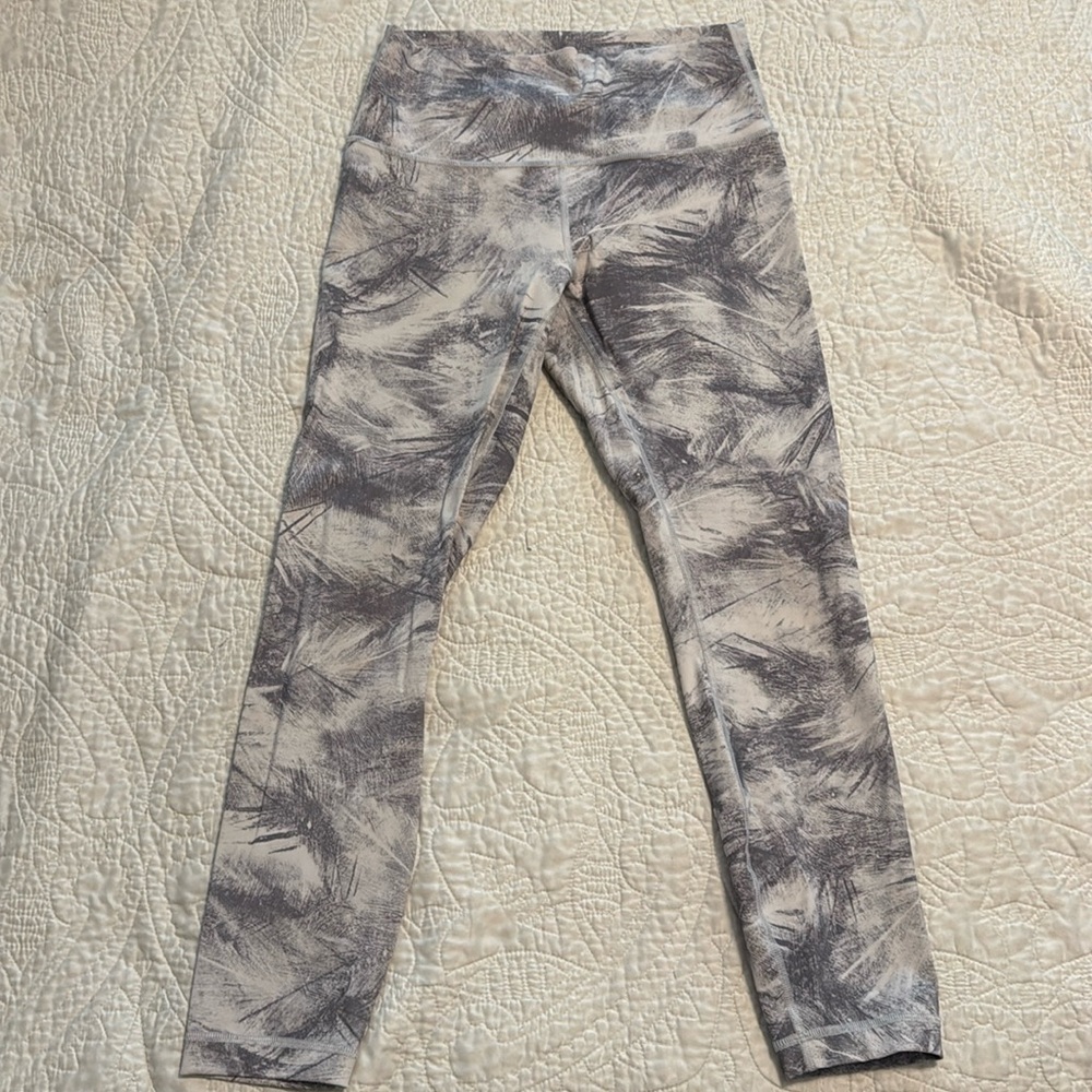 Lululemon White/Grey Leggings